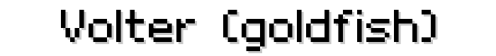 Volter (Goldfish) font